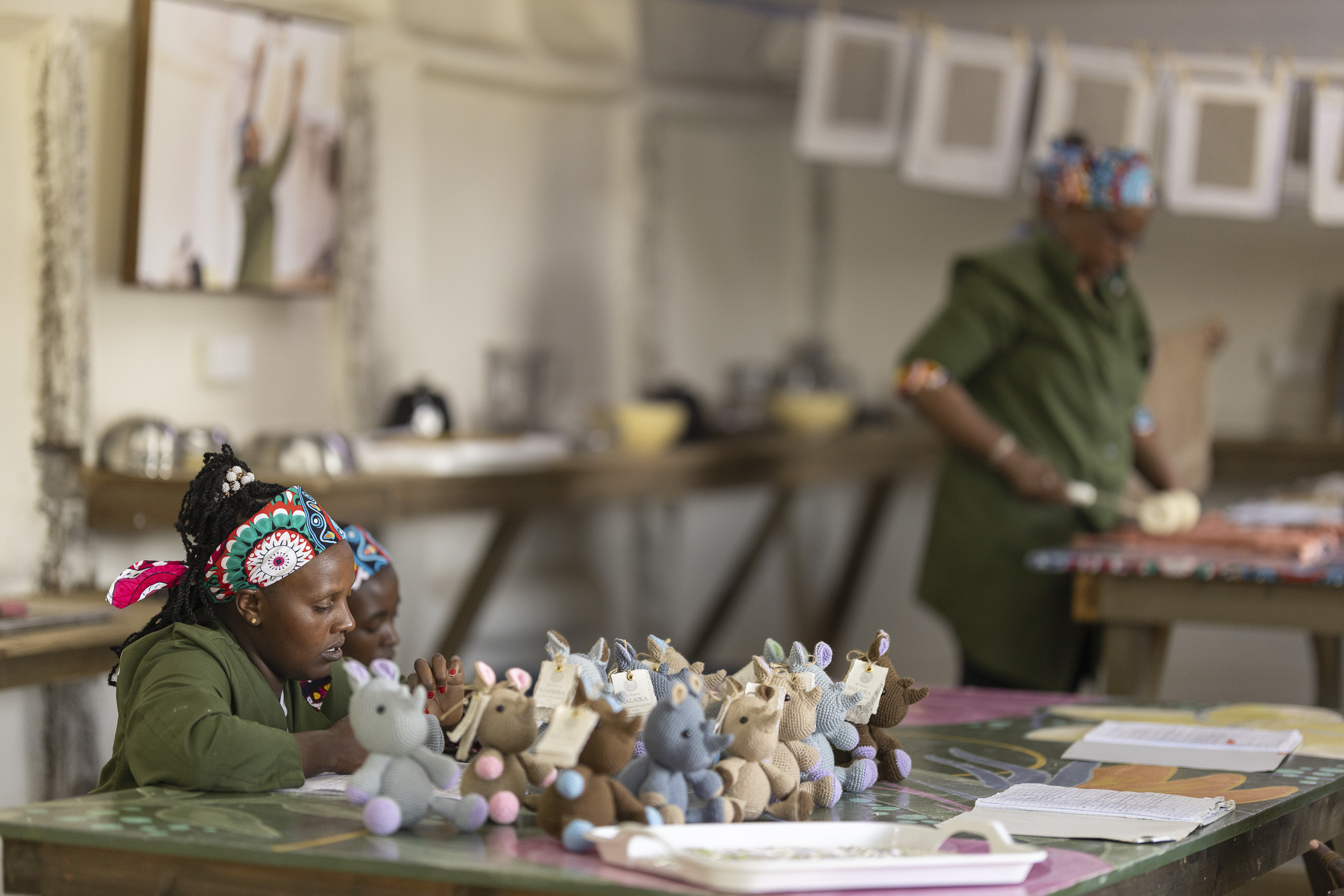 Women's empowerment work in the community around Solio Game Reserve, Kenya
